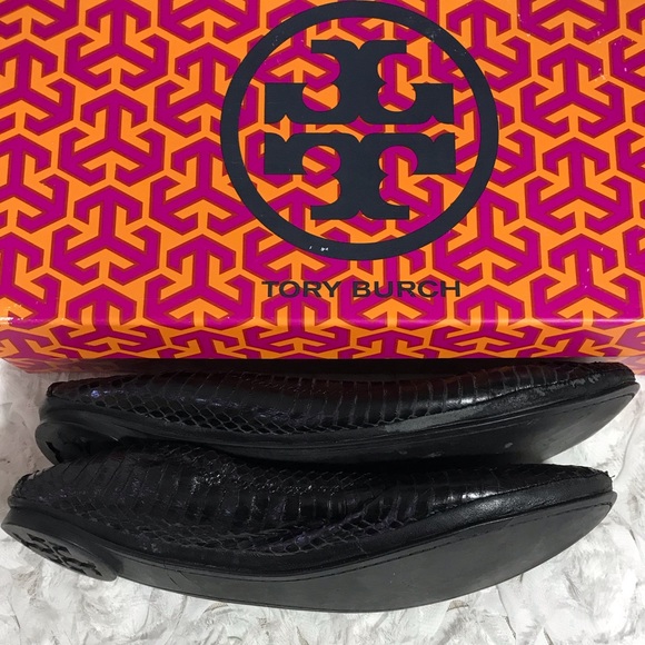 Tory Burch Python Embossed Ballet Flat - Picture 9 of 11